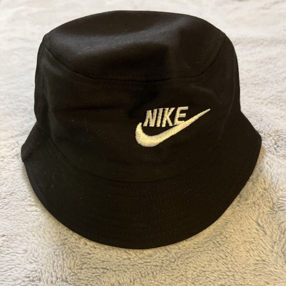 NIKE SPORTSWEAR FUTURA COTTON BUCKET HAT BLACK MEN Unisex L/XL